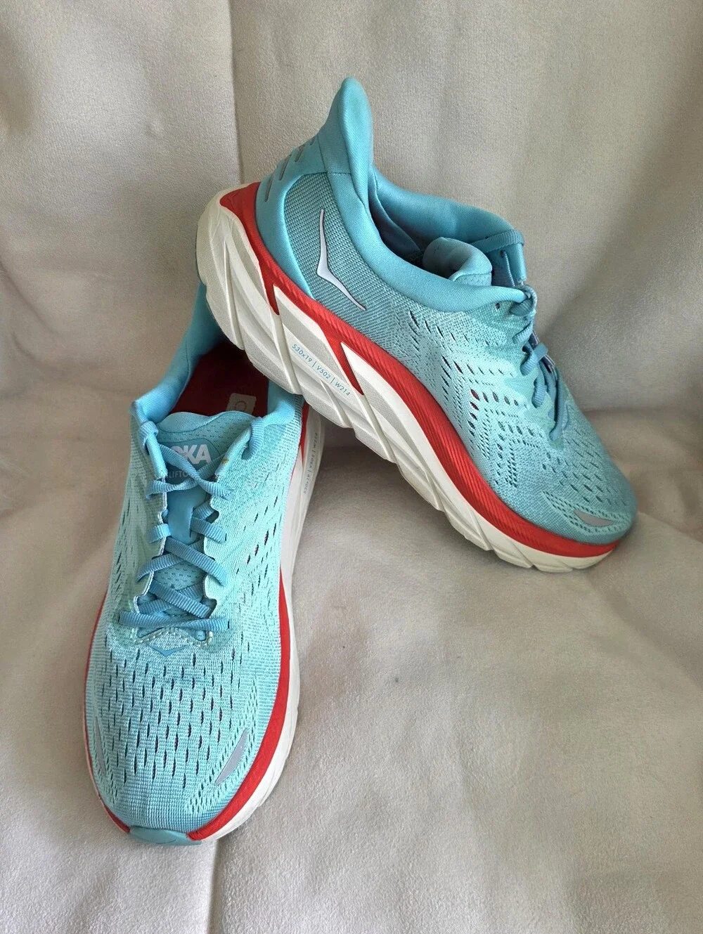 Hoka Women's Running Shoes/Sneakers Teal w/Red Accents Size 9D
